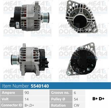 Meat & Doria 5540140 - Генератор autozip.com.ua