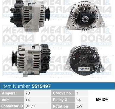 Meat & Doria 5515497 - Генератор autozip.com.ua