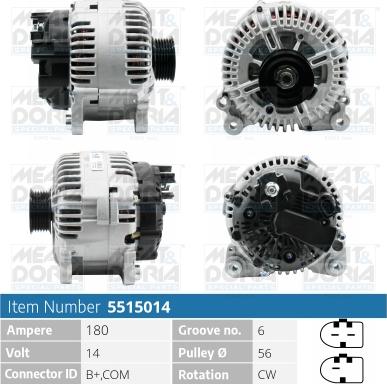 Meat & Doria 5515014 - Генератор autozip.com.ua