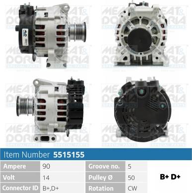 Meat & Doria 5515155 - Генератор autozip.com.ua