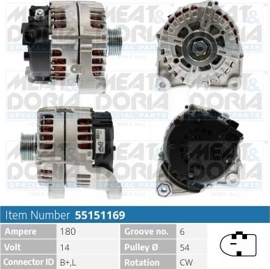 Meat & Doria 55151169 - Генератор autozip.com.ua