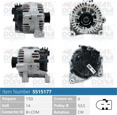 Meat & Doria 5515177 - Генератор autozip.com.ua