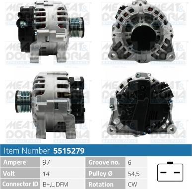 Meat & Doria 5515279 - Генератор autozip.com.ua