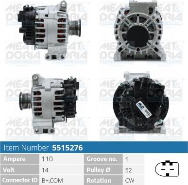 Meat & Doria 5515276 - Генератор autozip.com.ua