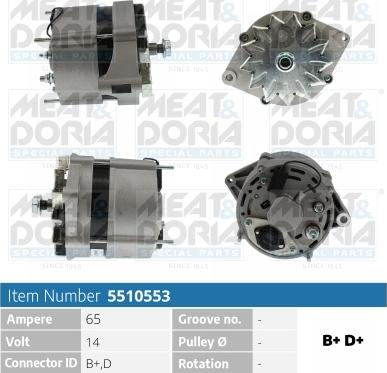 Meat & Doria 5510553 - Генератор autozip.com.ua