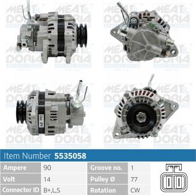 Meat & Doria 5535058 - Генератор autozip.com.ua