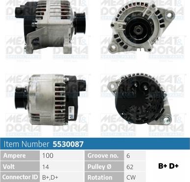 Meat & Doria 5530087 - Генератор autozip.com.ua