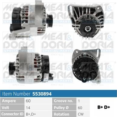 Meat & Doria 5530894 - Генератор autozip.com.ua