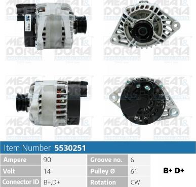 Meat & Doria 5530251 - Генератор autozip.com.ua