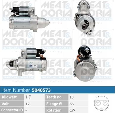 Meat & Doria 5040573 - Стартер autozip.com.ua