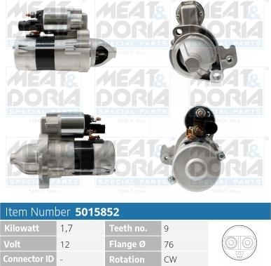 Meat & Doria 5015852 - Стартер autozip.com.ua