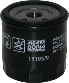 Meat & Doria 15193/9 - Масляний фільтр autozip.com.ua
