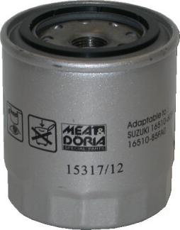 Meat & Doria 15317/12 - Масляний фільтр autozip.com.ua