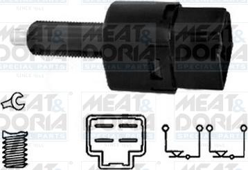 Meat & Doria 35063 - Вимикач ліхтаря сигналу гальмування autozip.com.ua