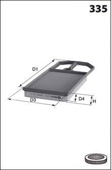 Mecafilter ELP9210 - Повітряний фільтр autozip.com.ua