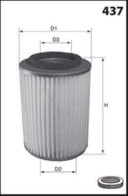 Mecafilter FA3891 - Повітряний фільтр autozip.com.ua