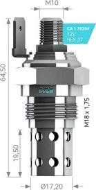 MEHA AUTOMOTIVE MH70294 - Свічка розжарювання autozip.com.ua