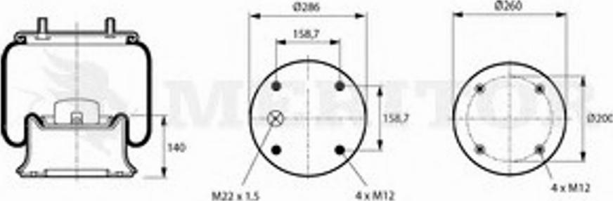 Trucktechnic 21208082 - Кожух пневматичної ресори autozip.com.ua