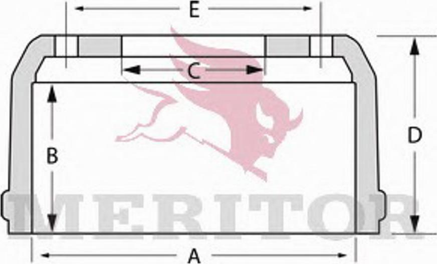 Meritor MBD1010 - Гальмівний барабан autozip.com.ua