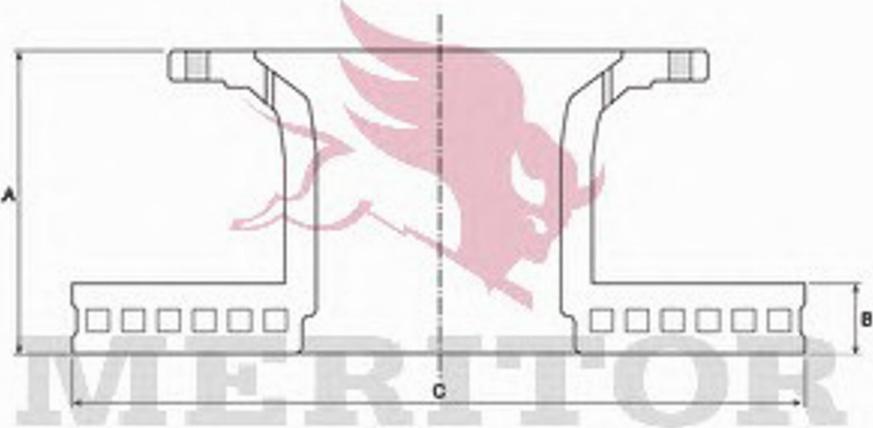 Meritor MBR5047 - Гальмівний диск autozip.com.ua