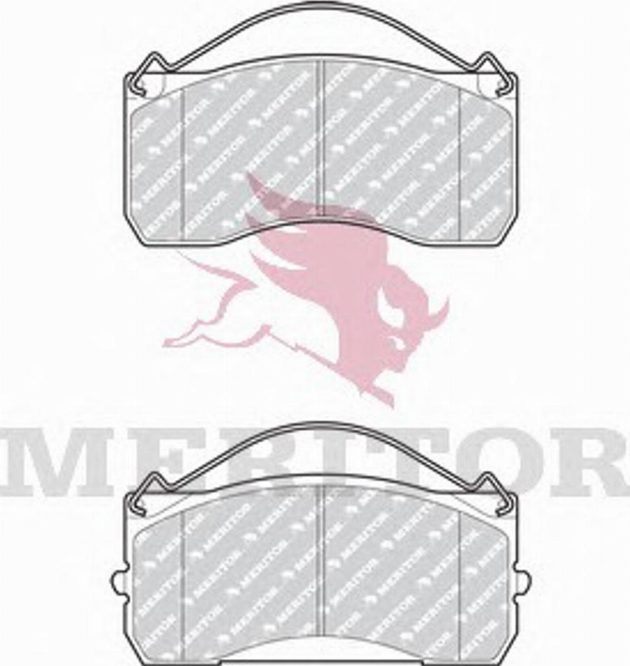 Meritor MDP1277 - Гальмівні колодки, дискові гальма autozip.com.ua