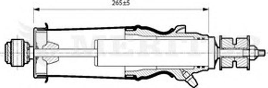 Meritor MLF5103 - Гаситель, кріплення кабіни autozip.com.ua