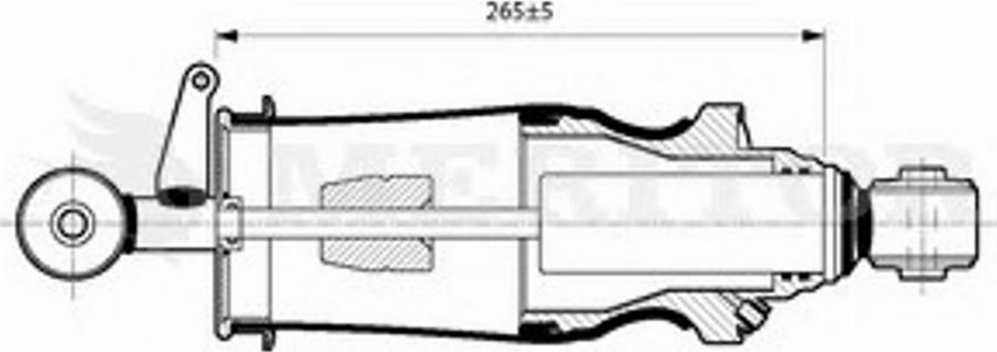Meritor MLF5115 - Гаситель, кріплення кабіни autozip.com.ua