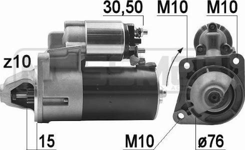 Messmer 220950A - Стартер autozip.com.ua