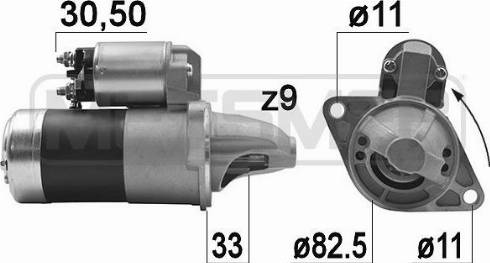 Messmer 220929A - Стартер autozip.com.ua