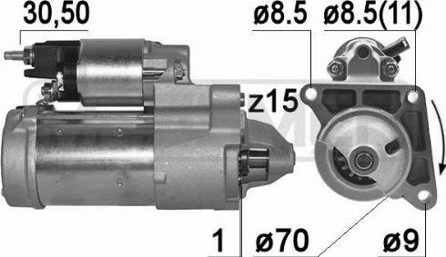 Messmer 220975A - Стартер autozip.com.ua