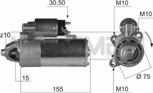 Messmer 220413A - Стартер autozip.com.ua