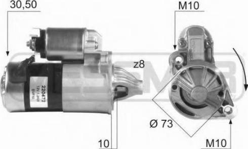 Messmer 220472 - Стартер autozip.com.ua