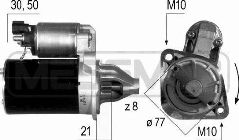 Messmer 220537A - Стартер autozip.com.ua