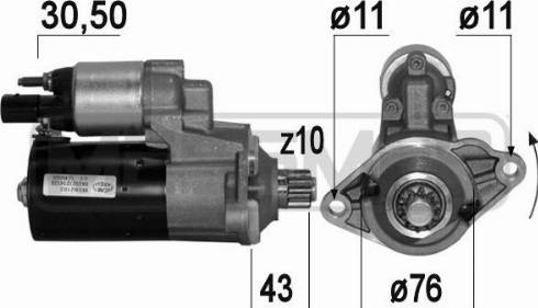 Messmer 220665A - Стартер autozip.com.ua