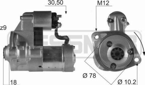 Messmer 220048A - Стартер autozip.com.ua