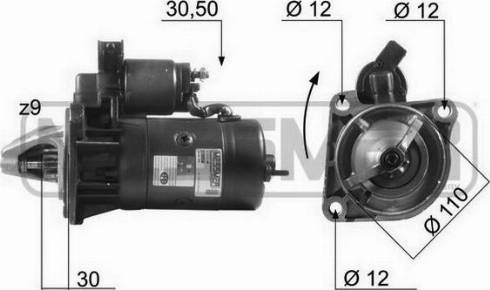 Messmer 220050R - Стартер autozip.com.ua