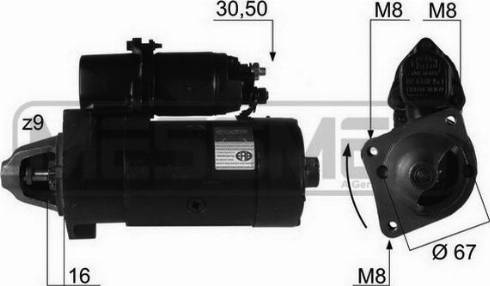 Messmer 220065R - Стартер autozip.com.ua