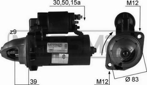 Messmer 220061R - Стартер autozip.com.ua