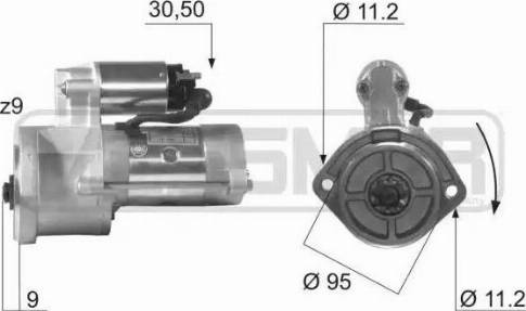 Messmer 220003 - Стартер autozip.com.ua