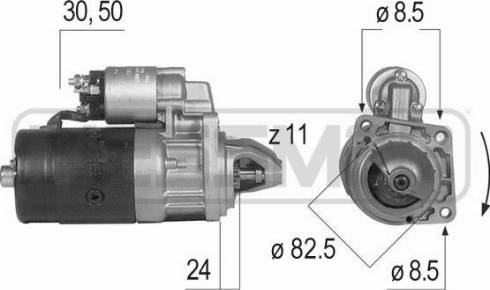 Messmer 220080R - Стартер autozip.com.ua