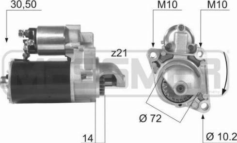 Messmer 220034A - Стартер autozip.com.ua