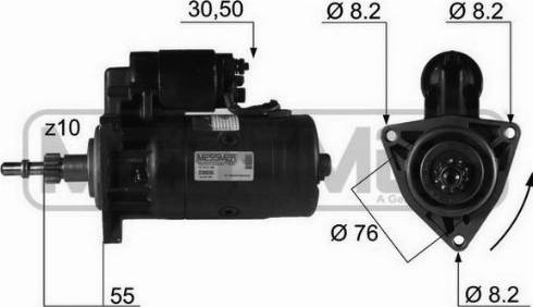 Messmer 220035R - Стартер autozip.com.ua