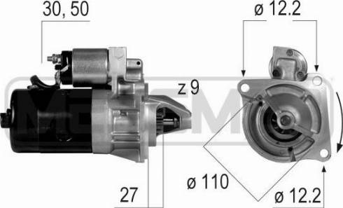 Messmer 220038A - Стартер autozip.com.ua