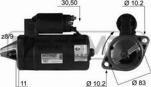 Messmer 220071R - Стартер autozip.com.ua