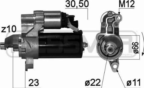 Messmer 220848A - Стартер autozip.com.ua