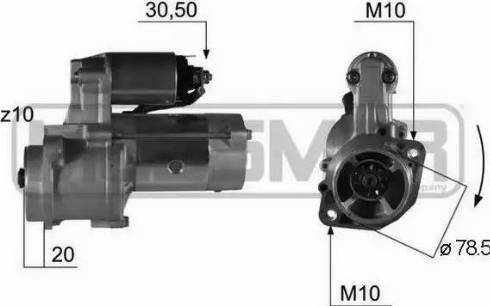 Messmer 220350 - Стартер autozip.com.ua