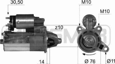 Messmer 220364A - Стартер autozip.com.ua