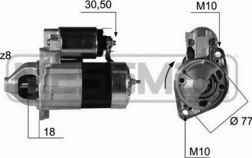 Messmer 220381A - Стартер autozip.com.ua