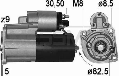 Messmer 221009A - Стартер autozip.com.ua