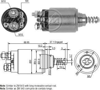 Messmer ZM1731 - Тягове реле, стартер autozip.com.ua